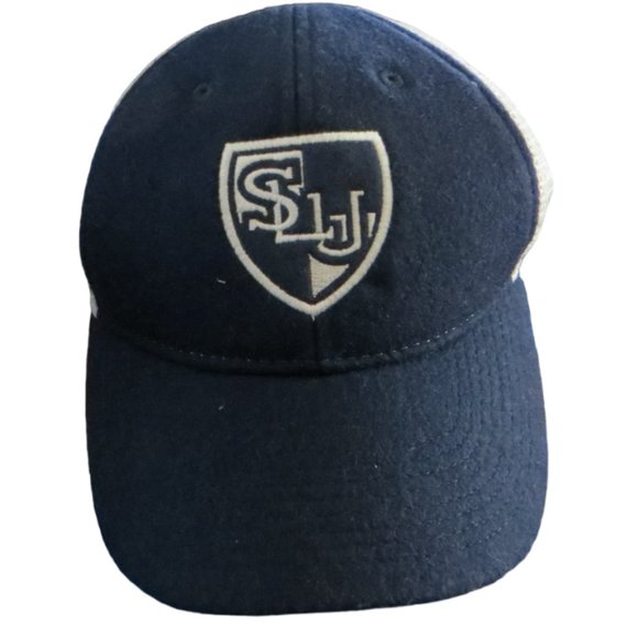 Legacy ST Louis University Hat Blue With White One Size With Snapback Mesh Back - Picture 1 of 5